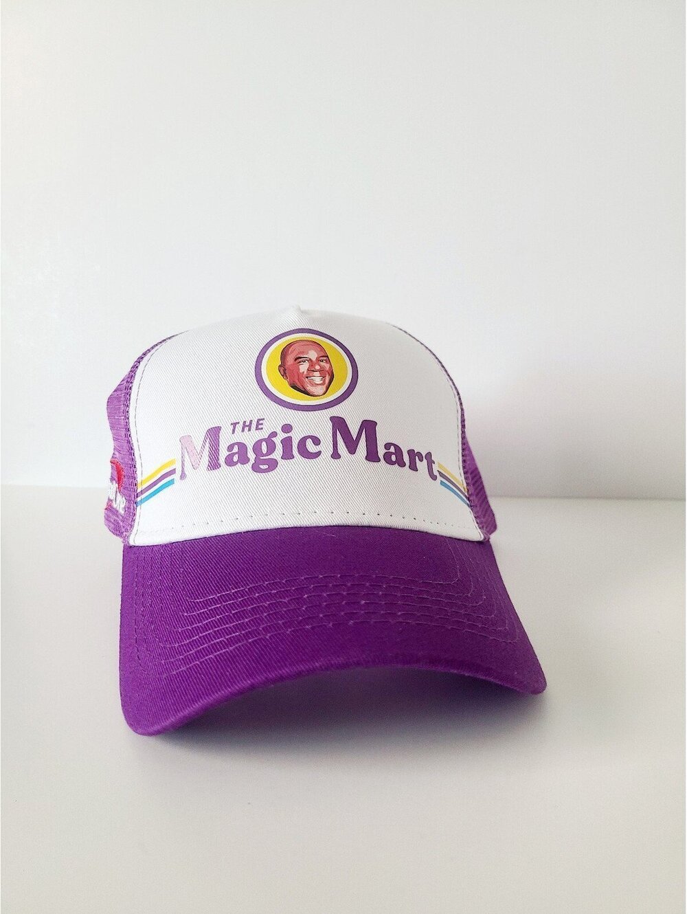 Magic Johnson The Magic Man Purple Adjustable Trucker Hat